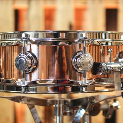DW 4x14 Collector's Polished Copper Snare Drum - DRVP0414SPC image 3