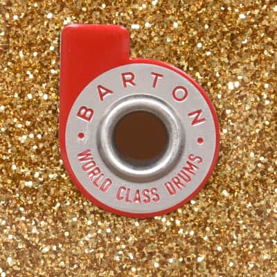 Barton Drum Co. Maple 6.5x14 Snare Drum Ginger Sparkle USED image 2