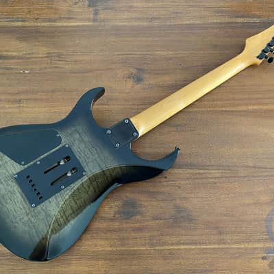 Fernandes HSS Super Strat, Quilted Black Burst, 1990s, MIJ image 4