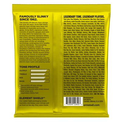 Ernie Ball Beefy Slinky Nickel Wound Electric Bass Guitar Strings - 65-130 Gauge image 2