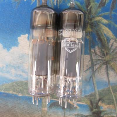 Pair Vintage Mullard Vintage ECL82/6BM8 Power Tubes,Test Strong/Balanced, 1960s, GB ,Ex Sound + Performance image 2