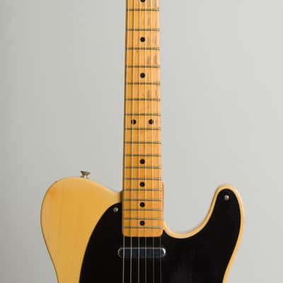 Fender Telecaster Solid Body Electric Guitar (1952), ser. #0691, original brown hard shell case. image 8