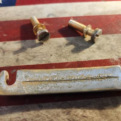 Vintage Gibson Lightweight Tailpiece Late 1960s Worn Gold image 3