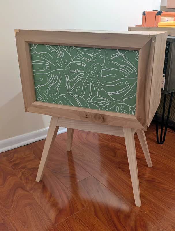 Custom Built 2x10 Guitar Speaker Cabinet – Solid Poplar Hardwood – WGS G10C/S Speakers – Hand Finished image 1