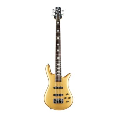 Spector Euro 5 Classic Bass Guitar - Metallic Gold image 11