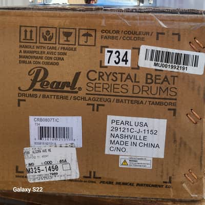 Pearl *Pre-Order* Crystal Beat Cotton Candy Fade 8x7" Rack Tom Drum Acrylic | NEW | Special Order | Authorized Dealer image 3