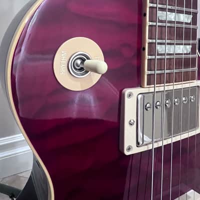 Gibson Les Paul 2002 - Cranberry Red Quilt Top image 12