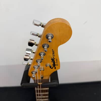 Used Squier by Fender Strat Stratocaster Electric Guitar image 2