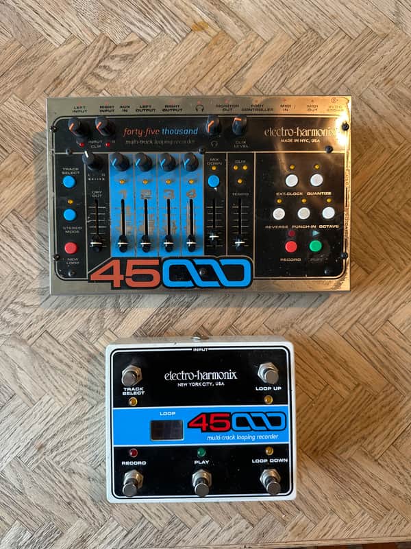Electro-Harmonix 45000 Stereo Multi-Track Looper with Foot Controller 2013 - Present - Silver / Black image 1