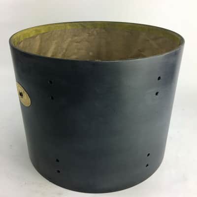 Premier Artist Maple 13” Tom Drum Shell - Unfinished Raw Black image 3