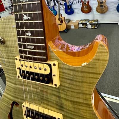 PRS SE Zach Myers Semi Hollow Electric, Trampas Green with Gig Bag - Pre Owned image 4