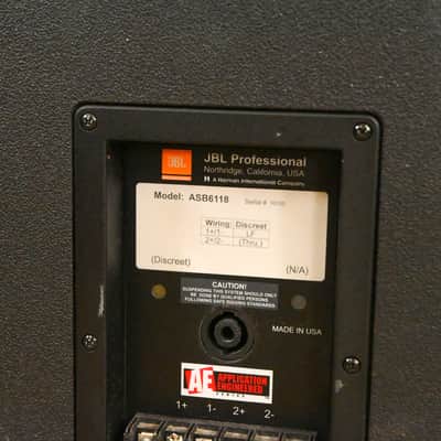 JBL ASB6118 Single 18" High Power Subwoofer CG01Z8Y *ASK FOR SHIPPING* Bild 4