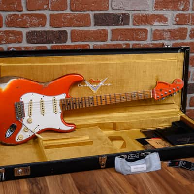Fender Custom Shop SR25-69 Stratocaster Heavy Relic Aged Candy Tangerine 2025 w/OHSC image 2