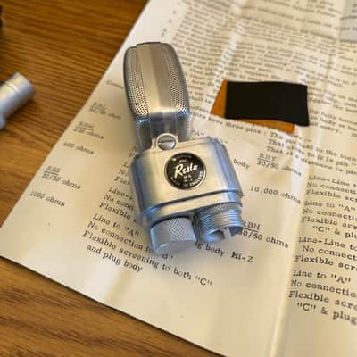 *New In Box* Vintage Reslo RBH Ribbon Microphone! 1960’s NOS (RCA) image 7