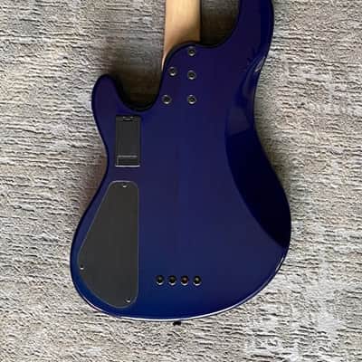 Cort GB-Fusion 4-String Bass - Blue Burst w/ gig bag image 2