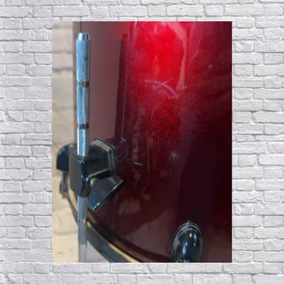 SP Sound Percussion 14 x 14 Floor Tom Deep Red Floor Tom image 4