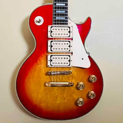 Greco EG-600PR MIJ 1979 "Ace Frehley"- Cherry Sunburst 3PU Les Paul Custom image 2