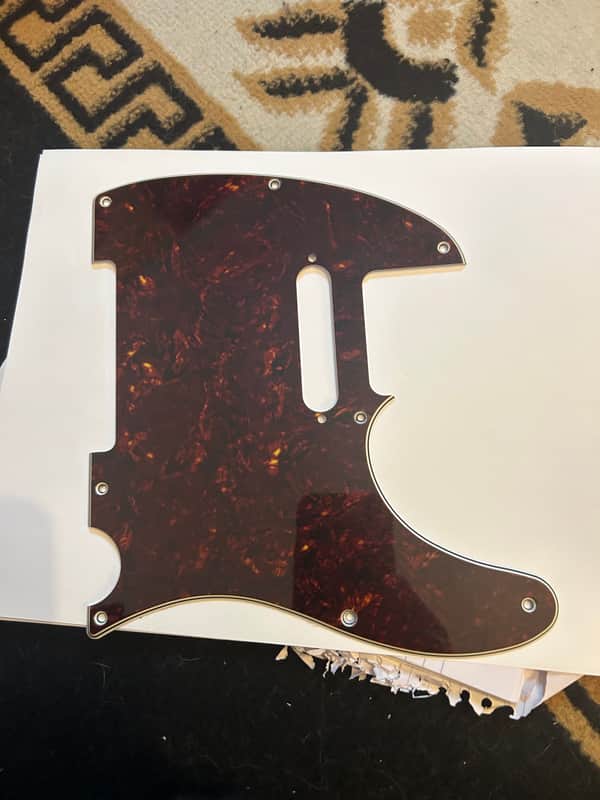 Squier Classic vibe telecaster pickguard- dark tortoise image 1