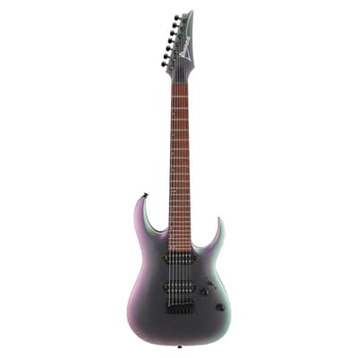 Used Ibanez RGA742EX RGA Standard 7-String Guitar - Black Aurora Burst Matte image 2