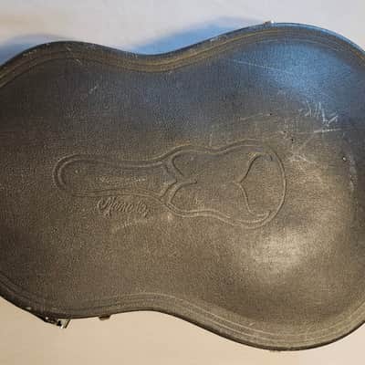 VTG/Antique *Archtop Classical Guitar Case* "Manalo" Spain; Japan? 1900-1970? - Black image 2