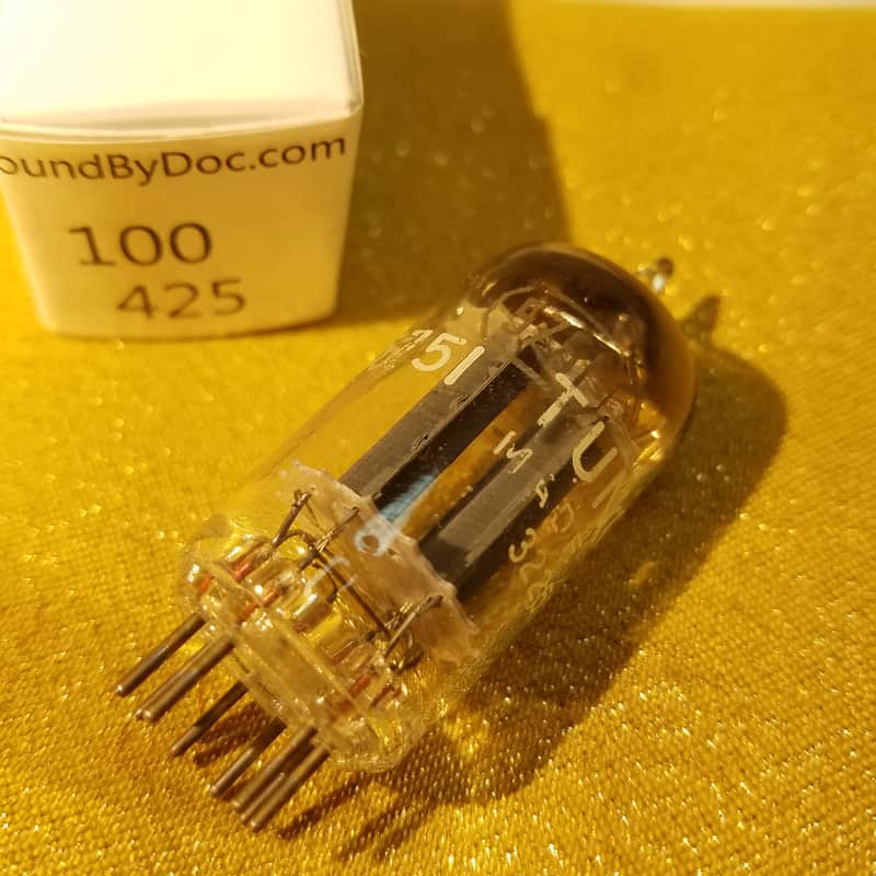 Tung-Sol ONE (1) 5751 D or horseshoe getter tNOS AT1000 TESTED Balanced! PI Vacuum Tube dual triode 1951-1957 image 1