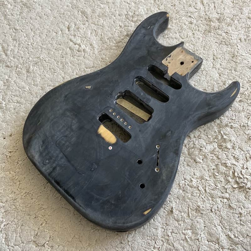 SSH Black DIY Project Guitar Solid Basswood Body image 1