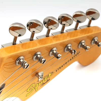 Brio Vintage Style 6-in-Line Guitar Tuners – Split Shaft Machine Heads for Strat & Tele Style Guitars - Chrome image 7