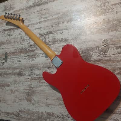 Epiphone T-310 Telecaster Fiesta Red MIK Korea Samick Explorer Headstock Upgraded Locking Tuners image 7
