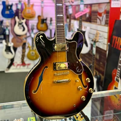 Epiphone Sheraton II Pro Semi Hollow Electric Vintage Suburst with Case - Pre Owned image 4