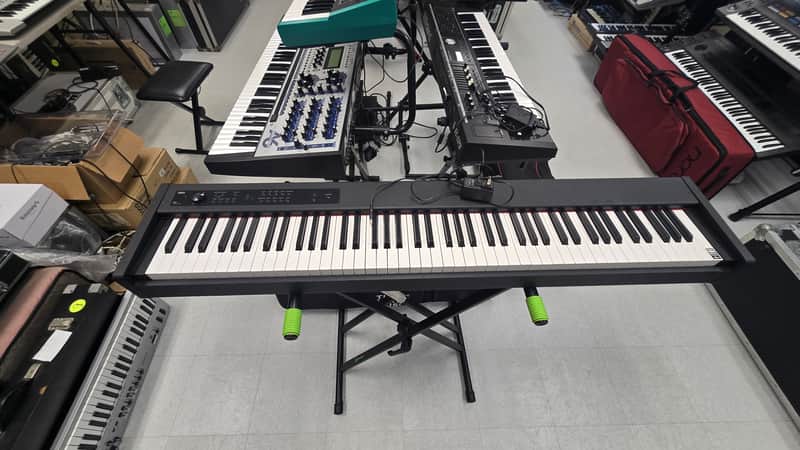 Korg D1 Slimline 88-Key Digital Stage Piano with SEQUENZ SC-D1 Gigbag image 1