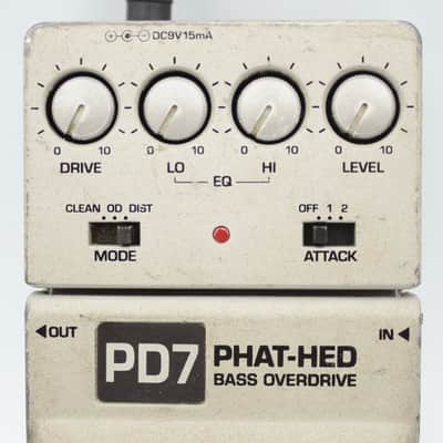 Ibanez PD7 Phat-Hed Bass Overdrive Guitar Effect Pedal 01400095 image 3