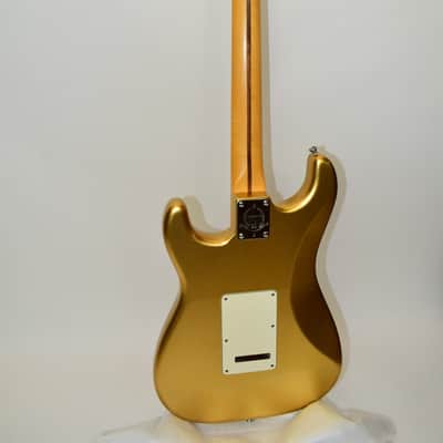 2014 Fender Limited Edition American Standard Stratocaster Electric Guitar, Maple Fingerboard, Mystic Aztec Gold w/ Case image 14