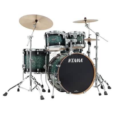 Tama Starclassic Performer 4pc Drum Set Molten Steel Blue Burst image 1