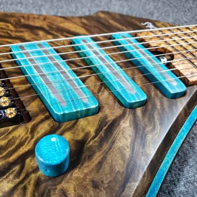 Barlow Guitars Vulture 2020 Phoebe / Flame Maple / Zebrawood image 5