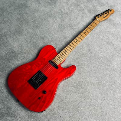 2000s Fernandes TE-85T Ash Telecaster MIJ - Takuya Signature Japan Transparent Red image 4