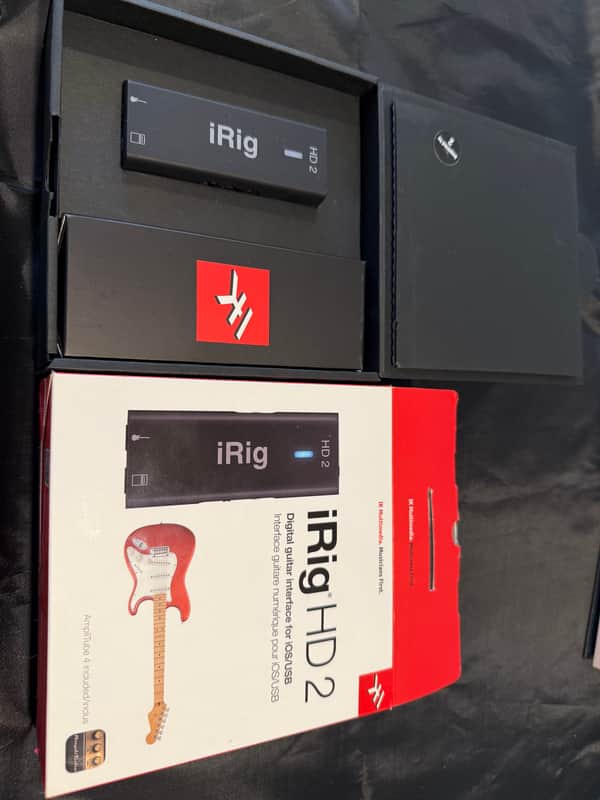 IK Multimedia iRig HD 2 Mobile USB Guitar Interface 2010s - Black image 1