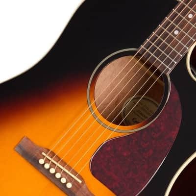 Epiphone J?45 Studio EC Vintage Sunburst Acoustic?Electric Guitar image 7
