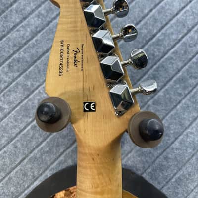 Squier Stratocaster Mini Piano Black KILLER FLAME MAPLE NECK! In-USA Setup and Fret Polish image 9