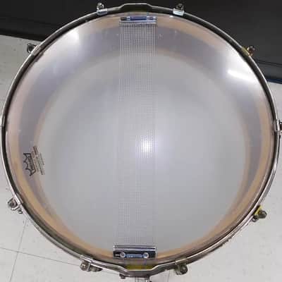Vintage 1927 Liberty 5x14 Solid Walnut Shell Snare Drum Sea Green Pearl - RARE! image 14