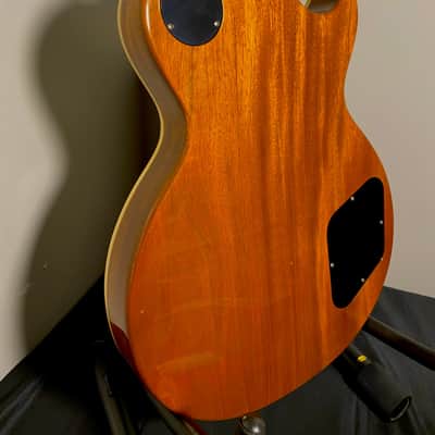 Left Handed 1950s Les Paul Standard Goldtop Electric Guitar image 12