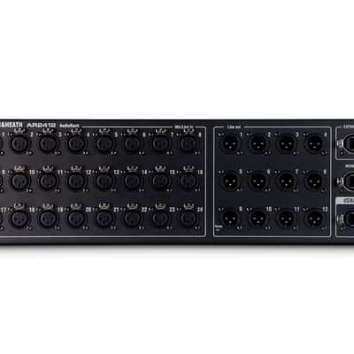 Allen & Heath 24 XLR Input/12 XLR Output Audio Rack AR2-2412-BLK QU SQ Avantis image 1