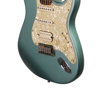 Fender USA Stratocaster HSS Electric Guitar 1997 – Used 1997 - Metallic Green image 7
