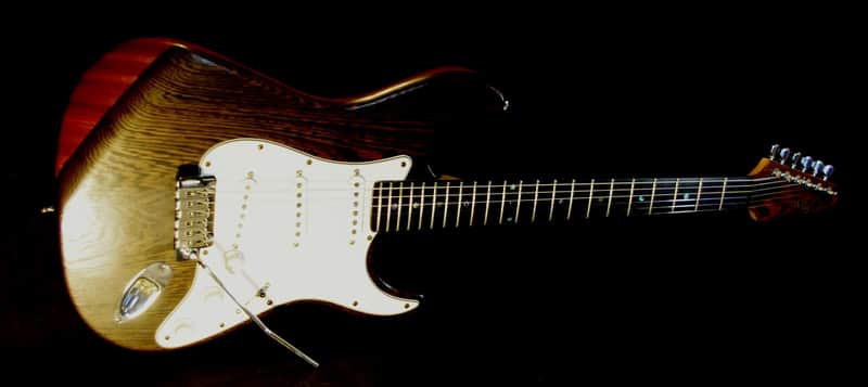 J. K. LADO WENGE STRAT 2002 WENGE. ONLY ONE BUILT. A MAJESTIC GUITAR. GREAT SOUND AND HIGH QUALITY. image 1