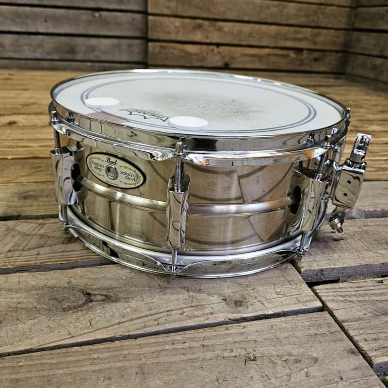 Snare Drum 14" Pearl Sensitone Steel USED! RKSAS130526 image 1
