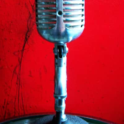 Vintage 1940's Shure 55 Cardioid Dynamic Microphone mod LED light lamp # 1 556S 556 55 55SW image 9