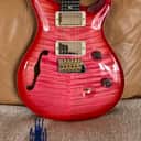 Rare! PRS Custom 24 Wood Library Semi Hollow – Bonnie Pink - Swamp Ash - Flamed Matching Neck - Ebony FB