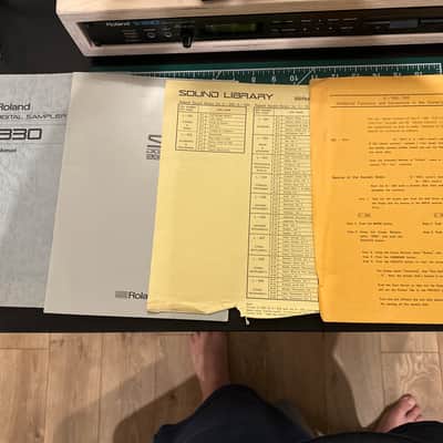 Roland S-330 Digital Sampler 1987 - 1988 - Black image 5