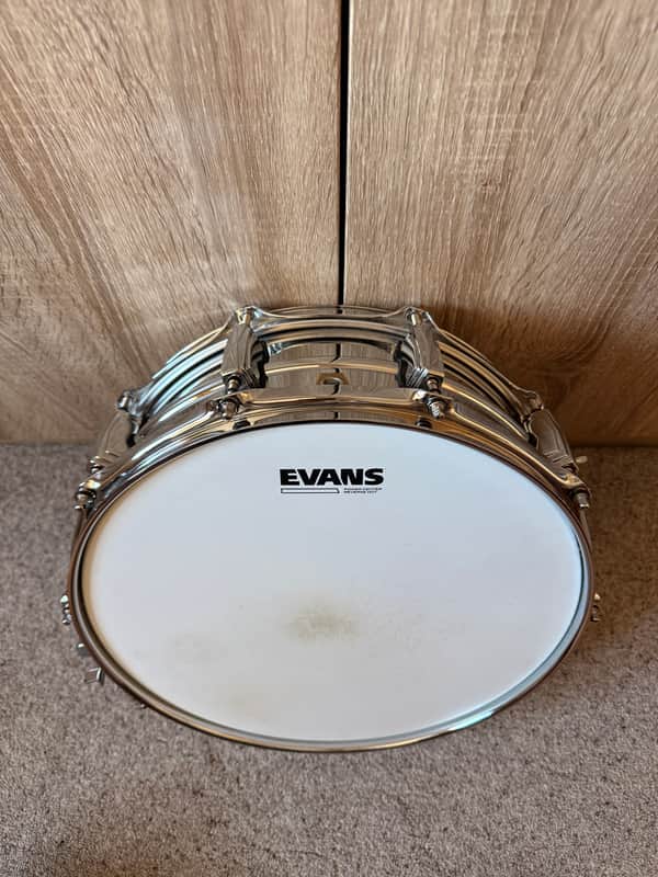 Ludwig LM400 Supraphonic 5x14" 10-Lug Aluminum Snare Drum 1985 - Present - Chrome-Plated image 1