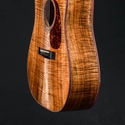 Huss and Dalton D-45 Premium Figured Koa with Paua Pearl Custom NEW image 13