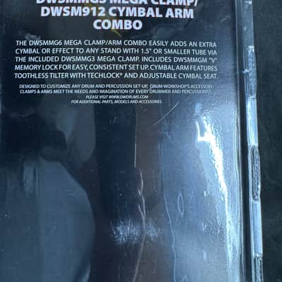 DW DWSMMG-6 Mega Clamp V to Eyebolt Clamp with SM912 Boom Arm image 4